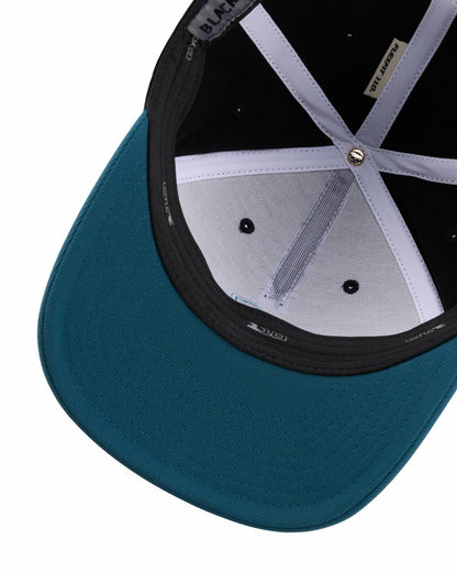 Black Clover Athletic Unisex Black Snapback with Clover Patch for Golf and Lifestyle