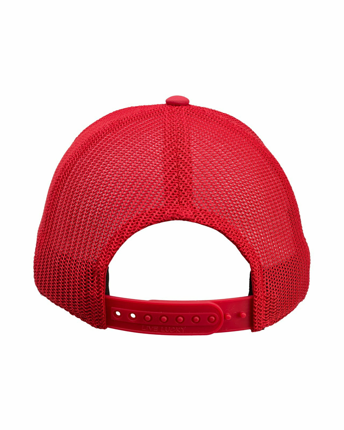 Black Clover Vintage Red Trucker Hat with Live Lucky Logo