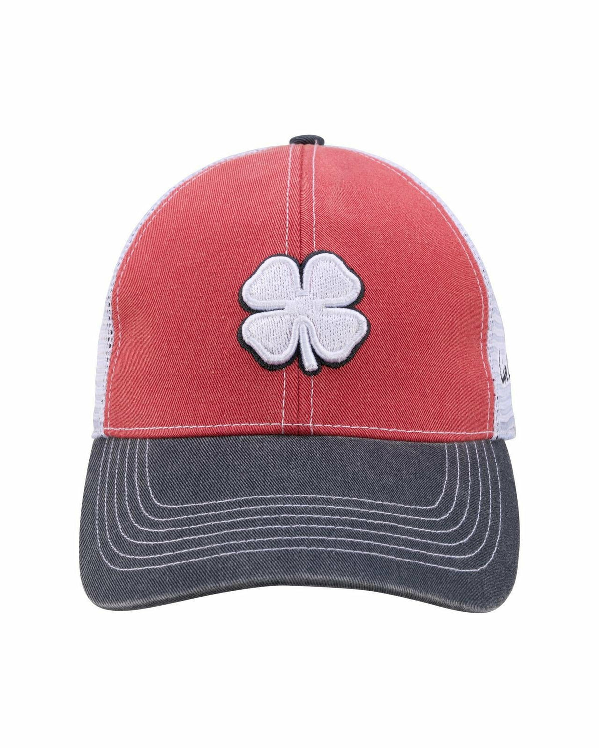 Black Clover Vintage Patriotic Red Golf Hat with White Mesh
