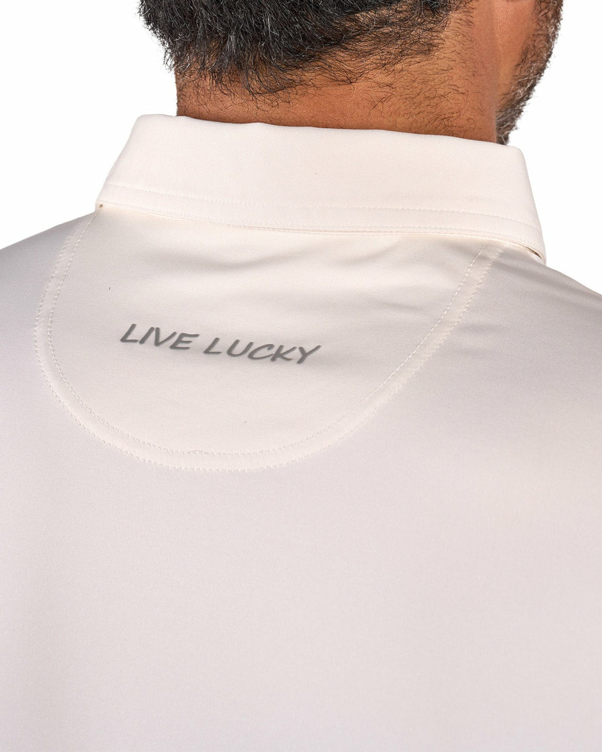 Black Clover Men's White Soft Performance Polo for Golf or Business