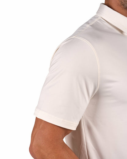 Black Clover Men's White Soft Performance Polo for Golf or Business