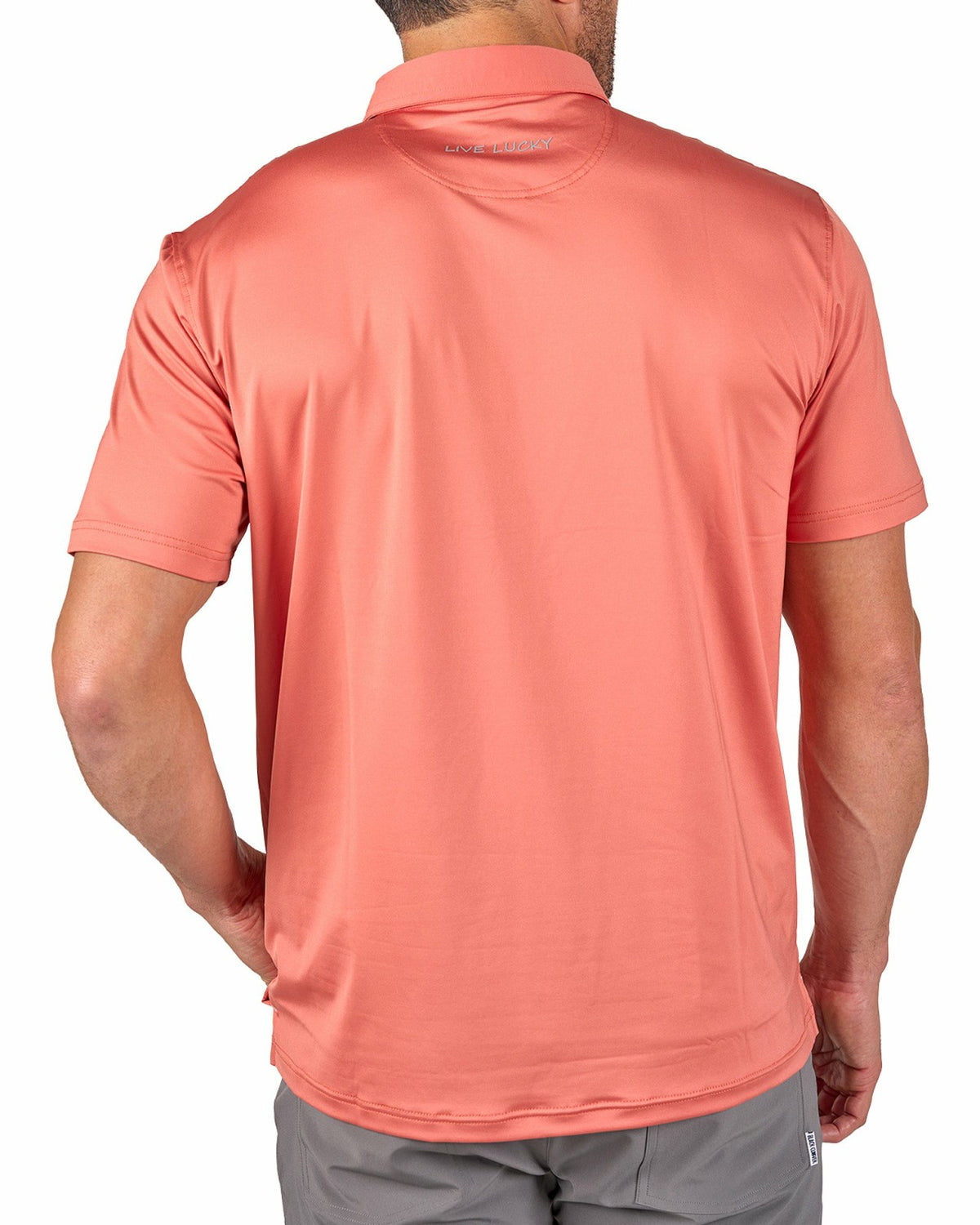 Black Clover Men's Red Soft Performance Polo for Golf or Business