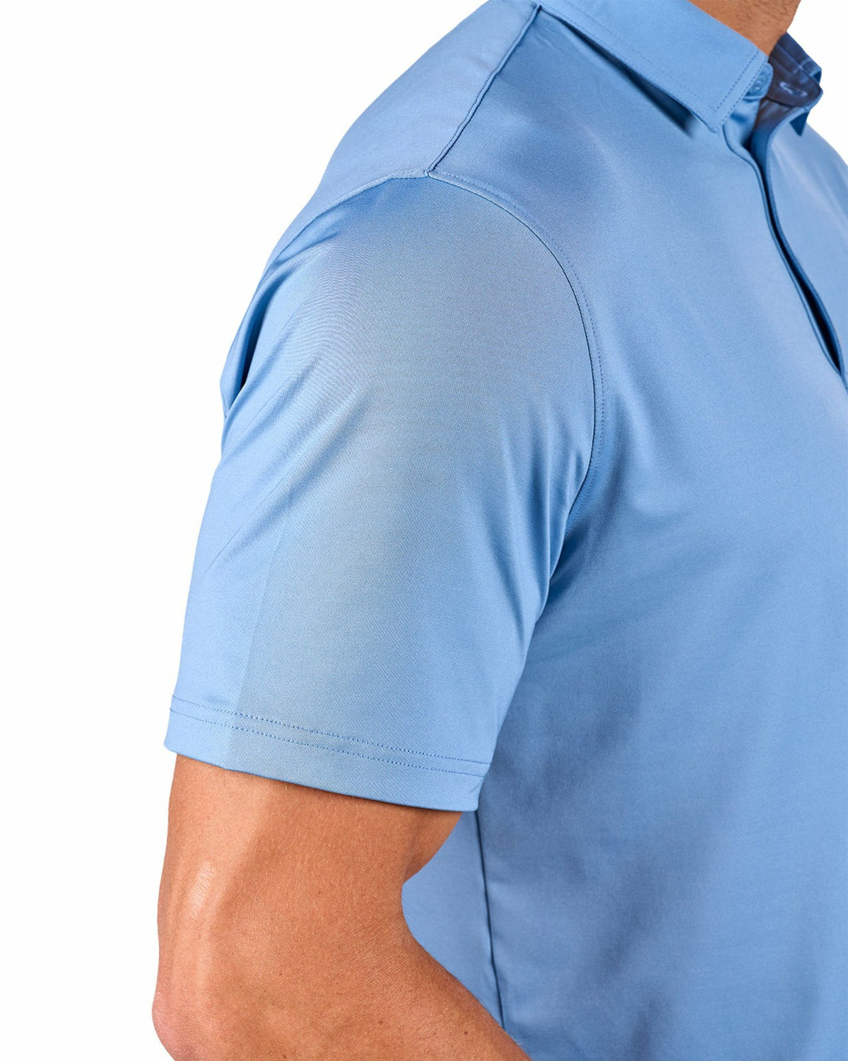 Black Clover Men's Blue Soft Performance Polo for Golf or Business