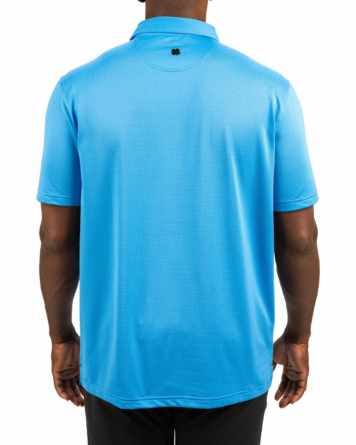 Black Clover Men's Sustainable Blue Polo for Golf & Business