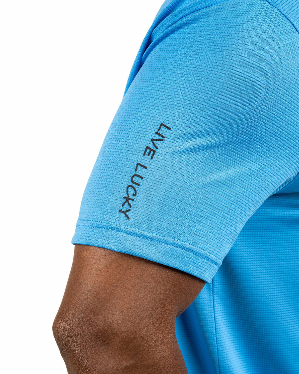 Black Clover Men's Sustainable Blue Polo for Golf & Business