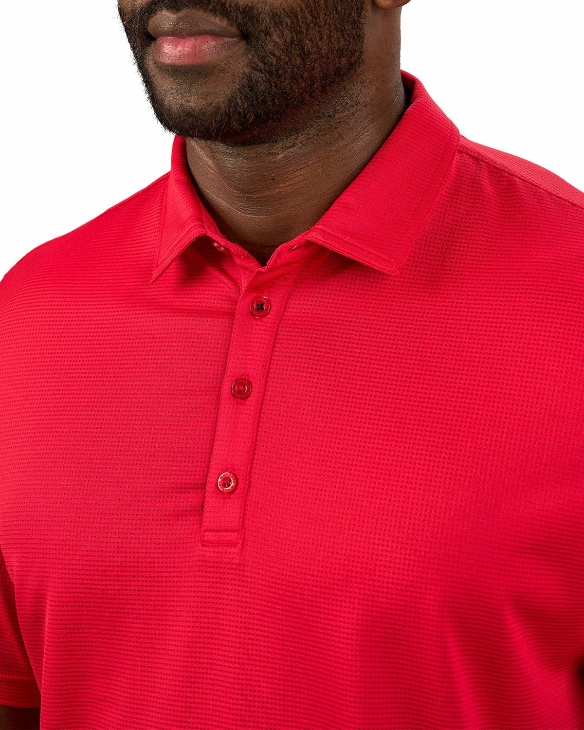 Black Clover Men's Sustainable Red Polo for Golf & Business