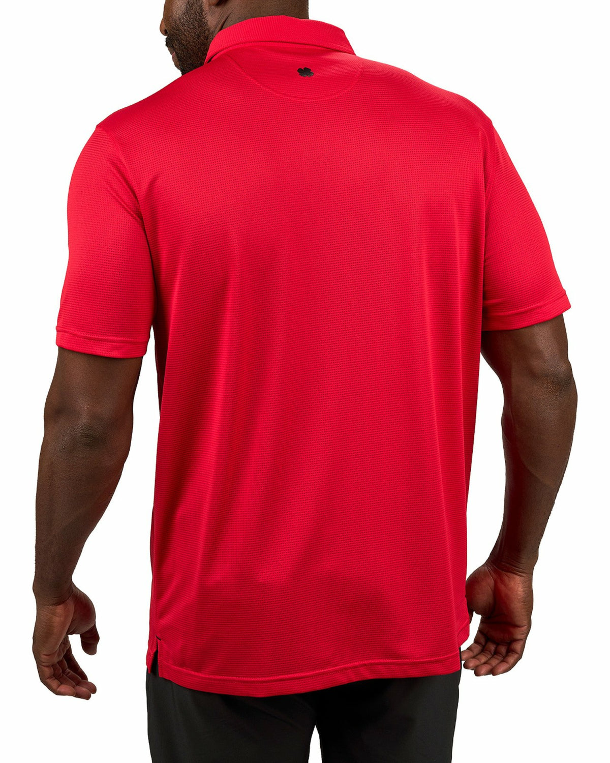 Black Clover Men's Sustainable Red Polo for Golf & Business