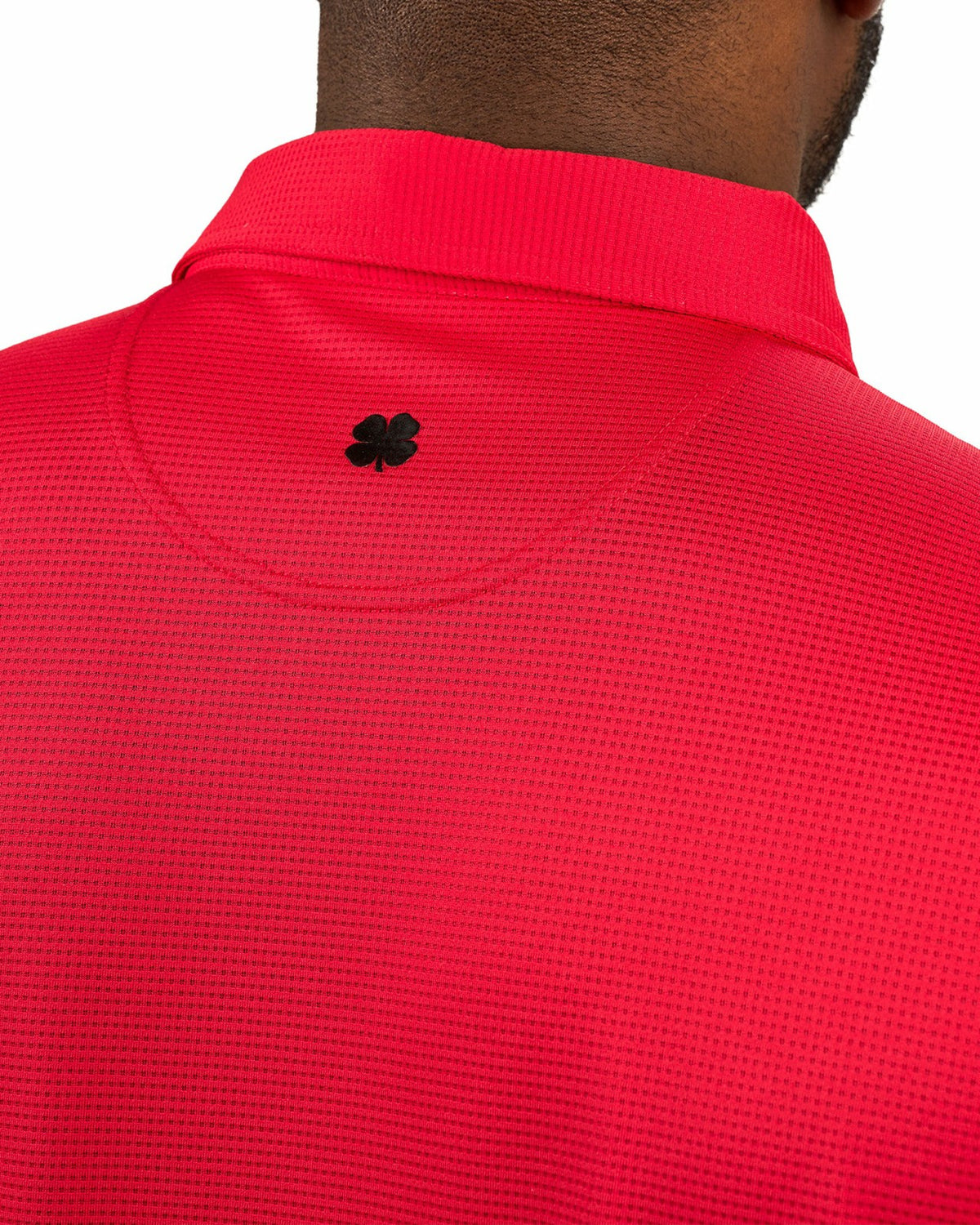 Black Clover Men's Sustainable Red Polo for Golf & Business