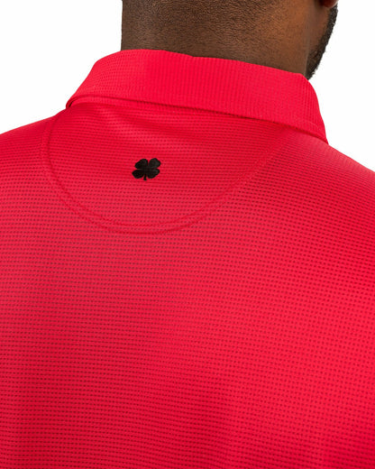 Black Clover Men's Sustainable Red Polo for Golf & Business