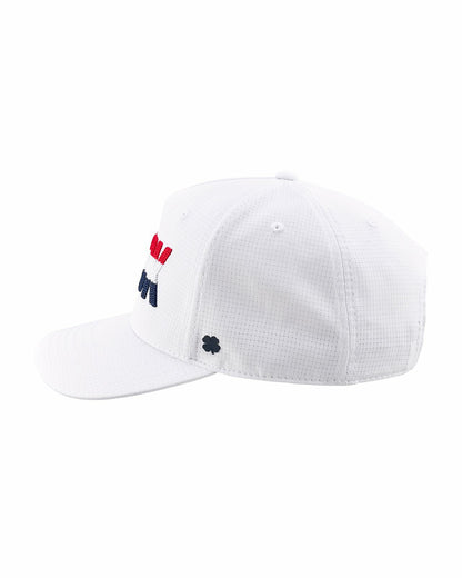 Black Clover Unisex Adjustable White USA Flag Patriotic Hat