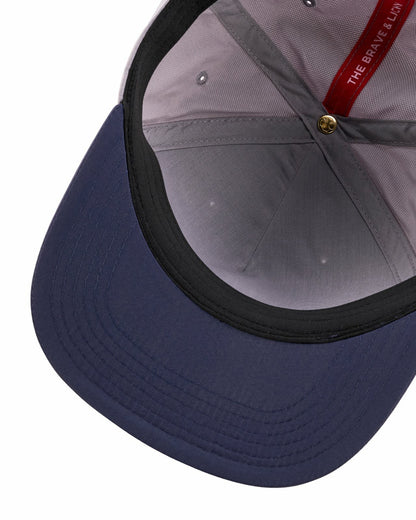 Black Clover Unisex Adjustable Grey and Navy USA Flag Patriotic Hat