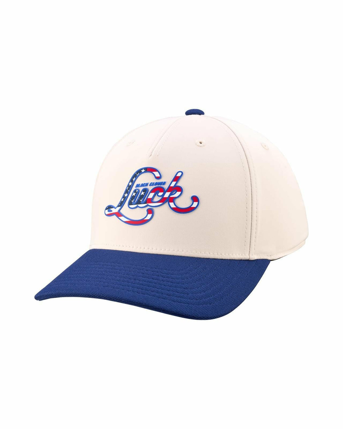 Black Clover Unisex Adjustable White and Blue USA Flag Patriotic Hat