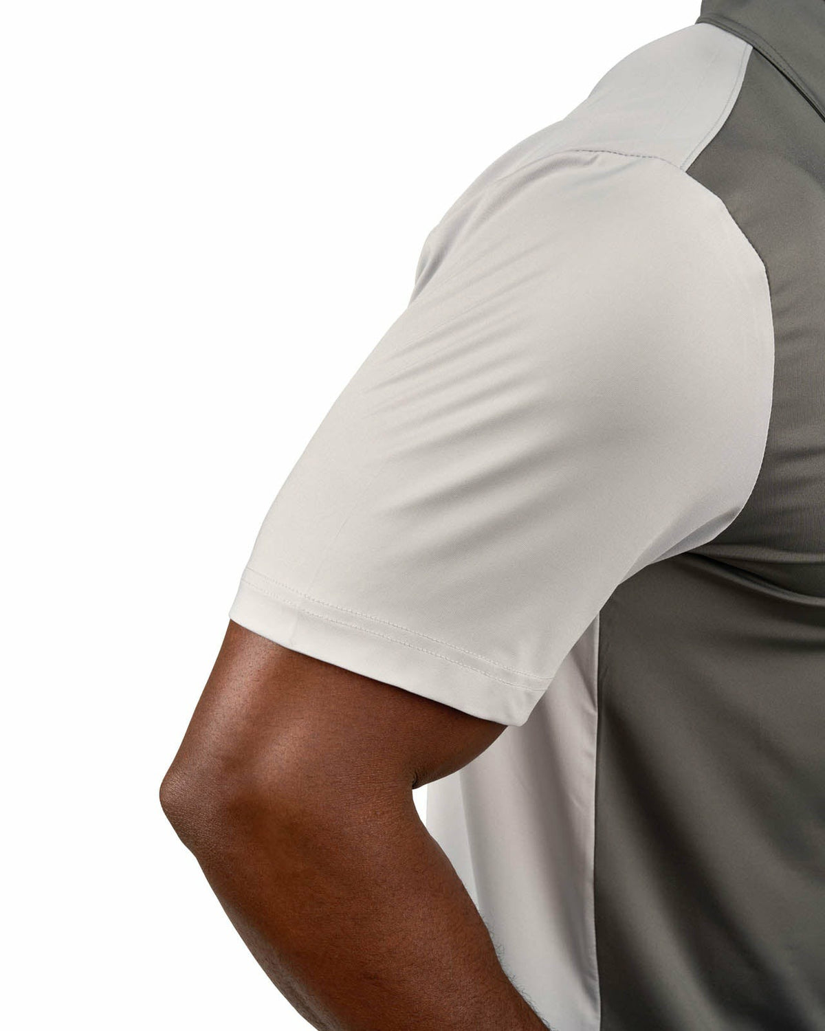Black Clover Men's Charcoal and Light Grey Contrasting Golf or Business Polo