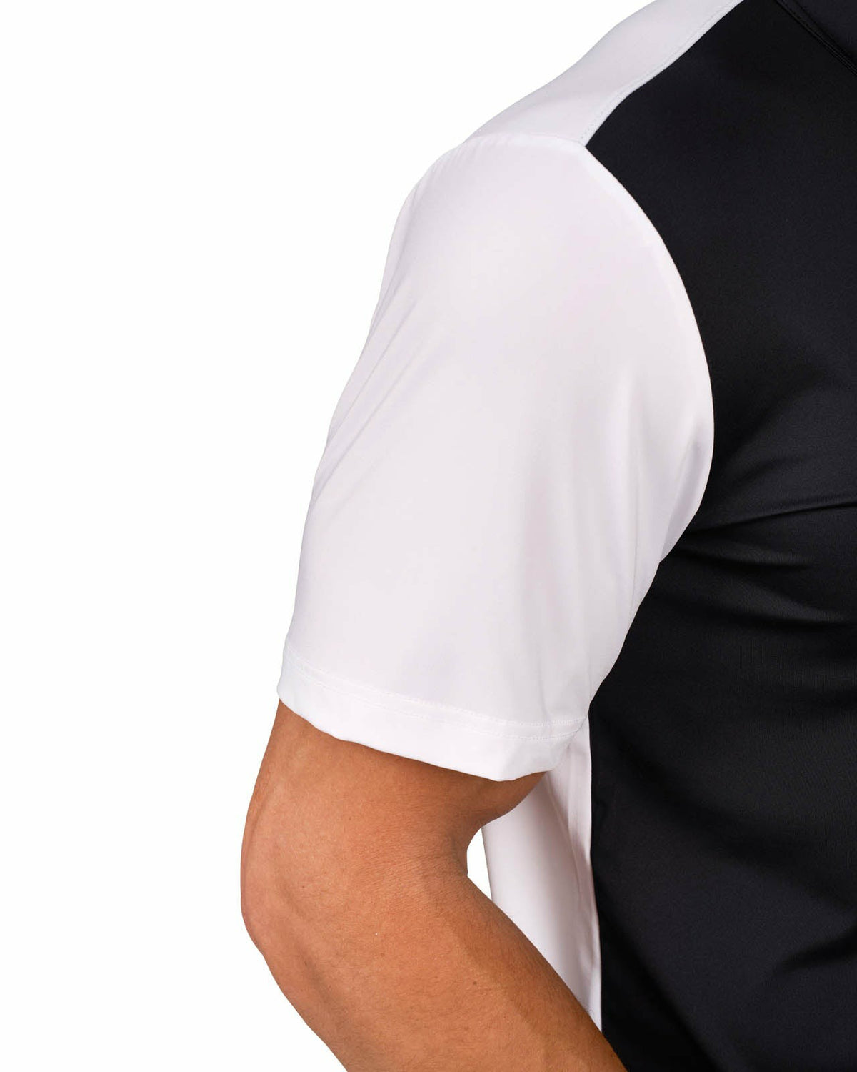 Black Clover Men's Black and White Contrasting Golf or Business Polo