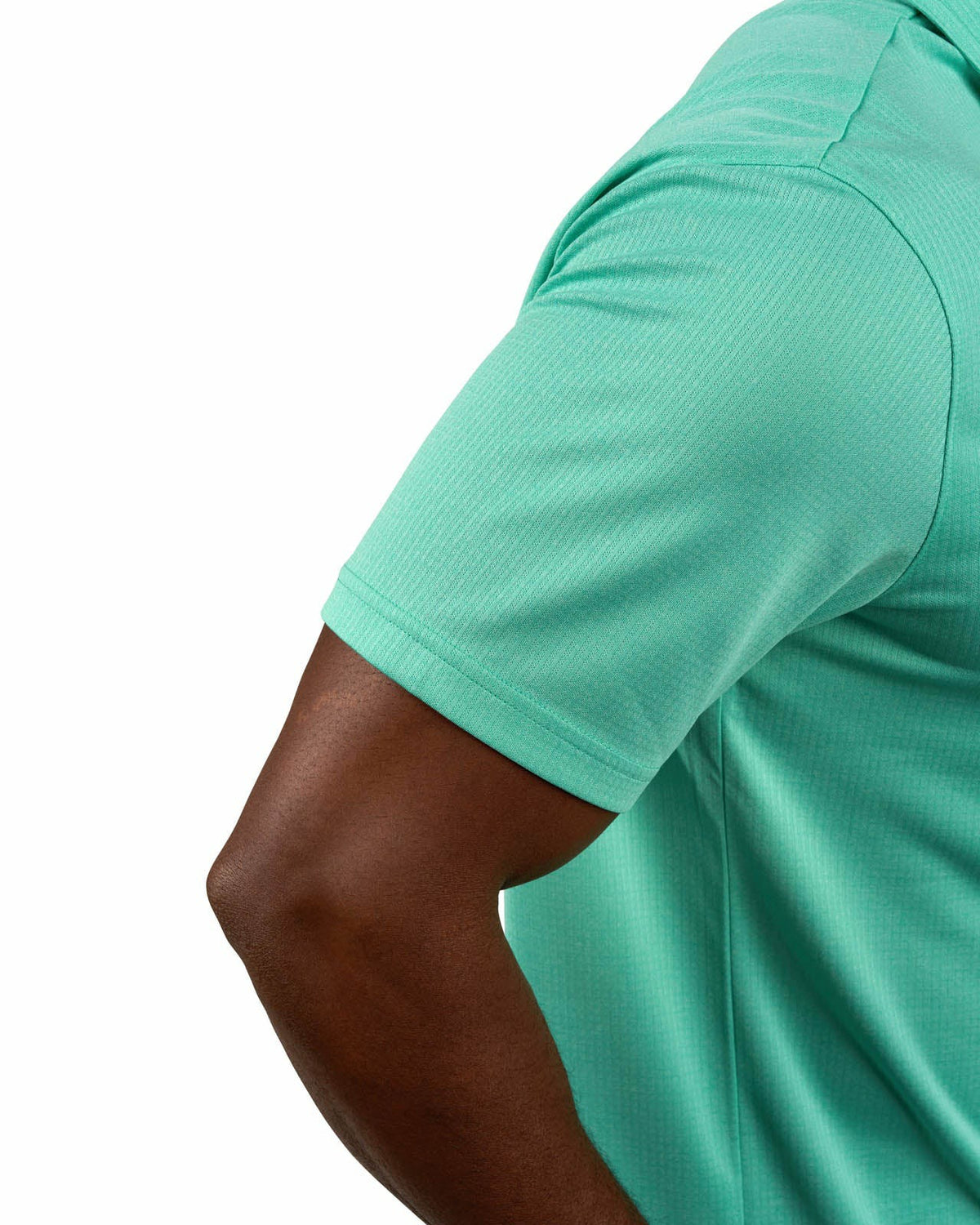 Black Clover Men's Soft Green Textured Golf or Business Polo