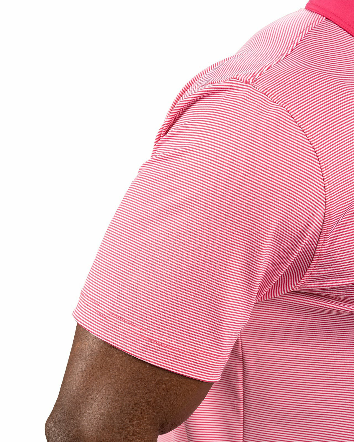 Black Clover Pink Raspbe Pin Stripe Golf or Business Polo