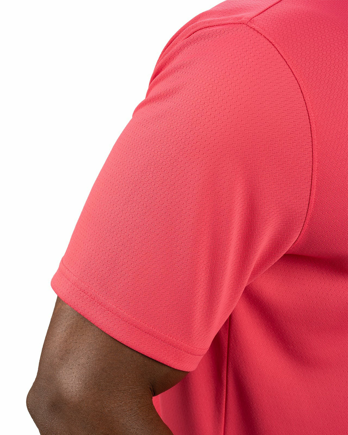 Black Clover Stylish Solid Pink Raspb Jacquard Golf or Business Polo
