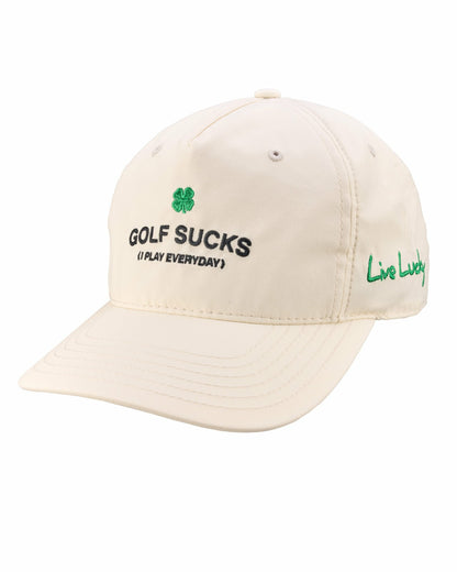Black Clover Playful Ivory Hat for Golf and Lifestyle