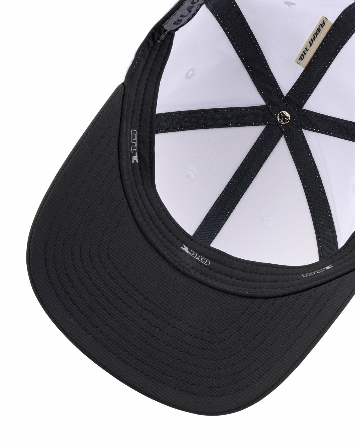 Black Clover White and Green Stylish Golf Hat for Athletic Lifestyle
