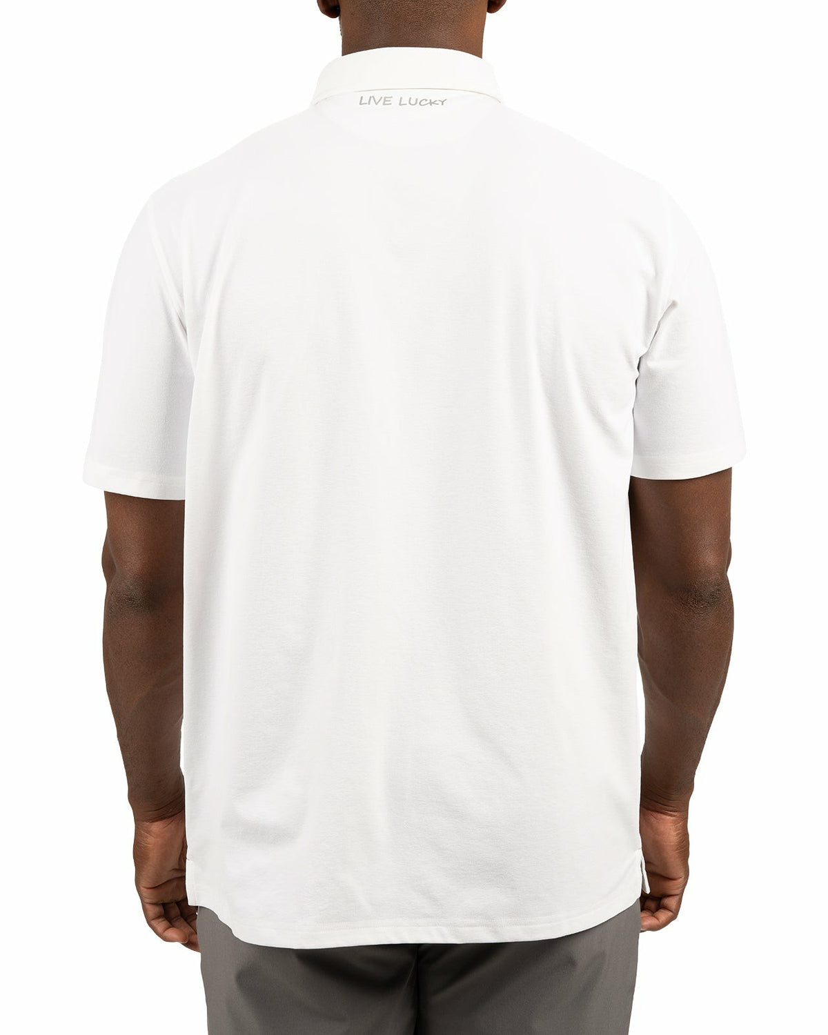 Black Clover Solid White Soft Polo for Golf or Business