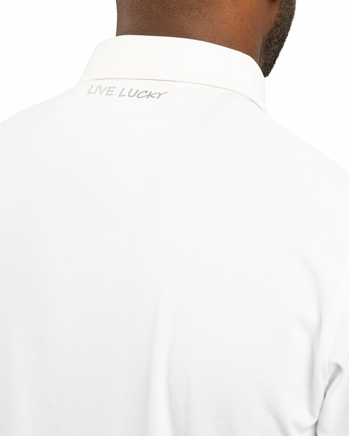 Black Clover Solid White Soft Polo for Golf or Business
