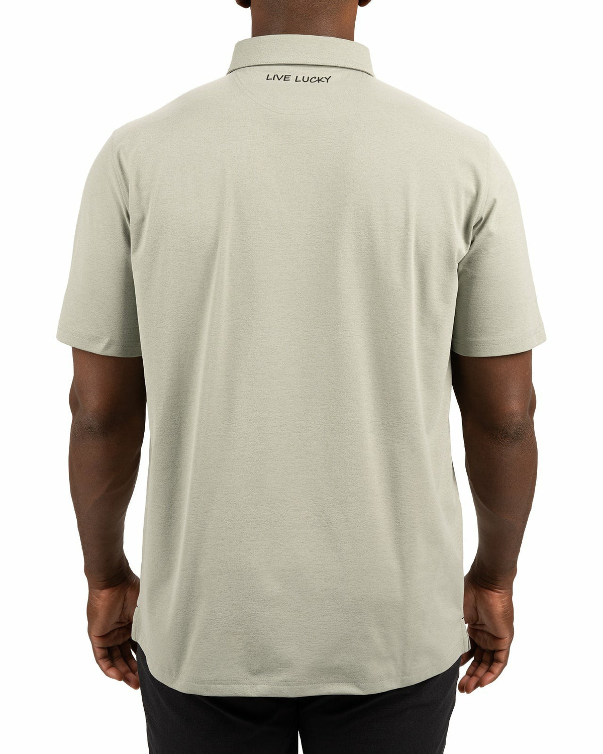 Black Clover Solid Sage Green Soft Polo for Golf or Business