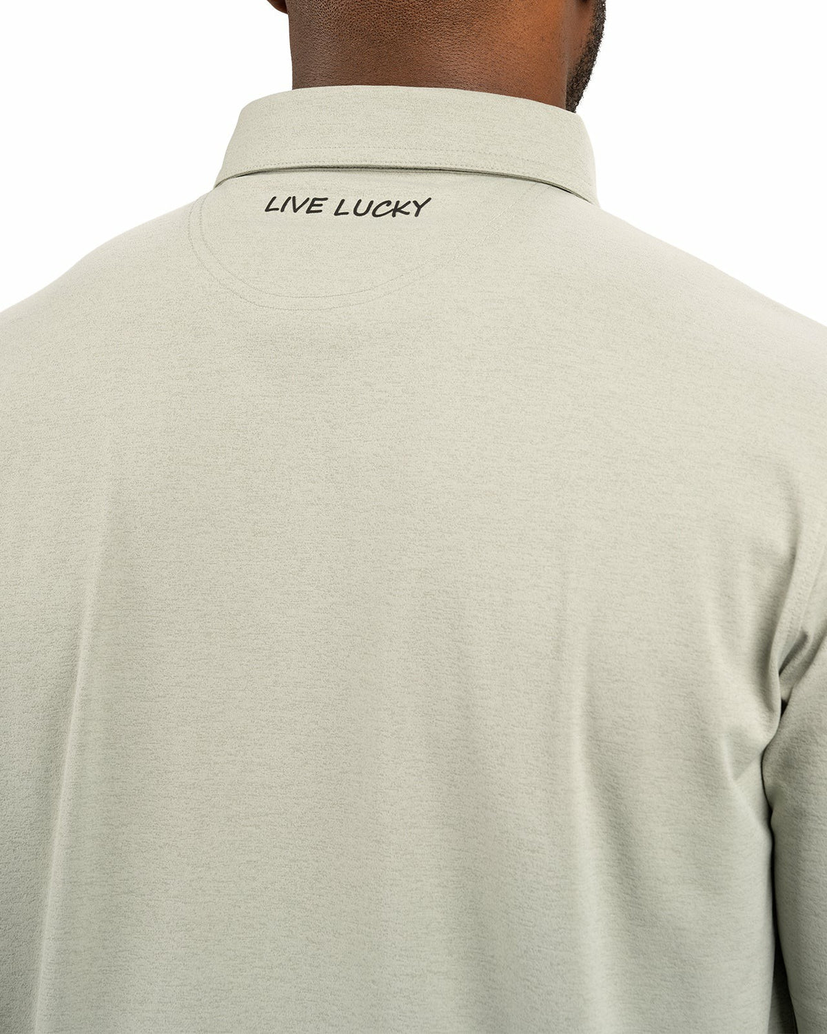 Black Clover Solid Sage Green Soft Polo for Golf or Business