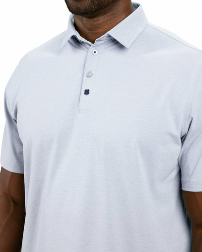 Black Clover Solid Light Blue Soft Polo for Golf or Business