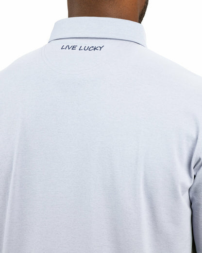 Black Clover Solid Light Blue Soft Polo for Golf or Business