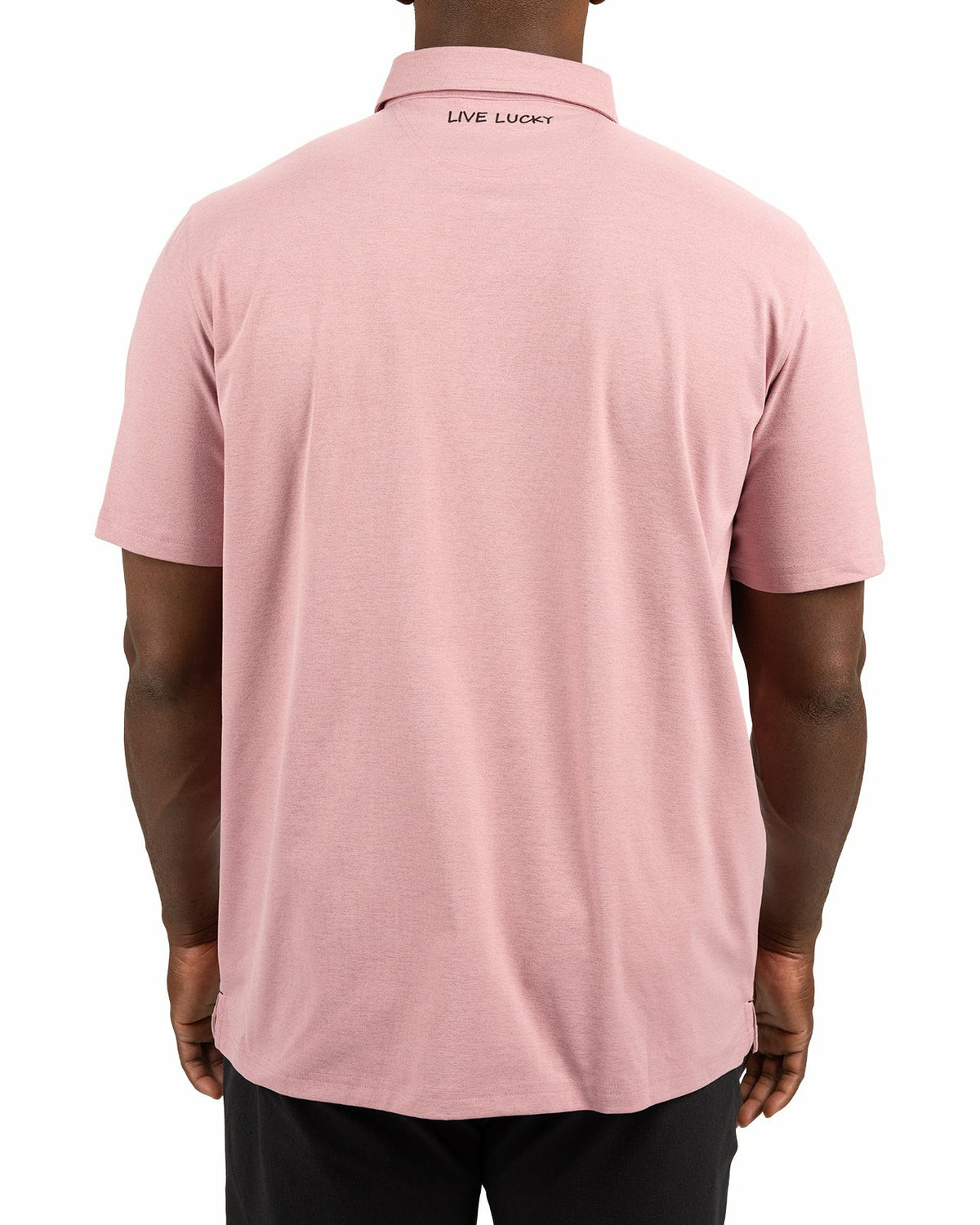 Black Clover Solid Pink Soft Polo for Golf or Business