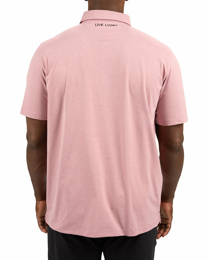 Black Clover Solid Pink Soft Polo for Golf or Business