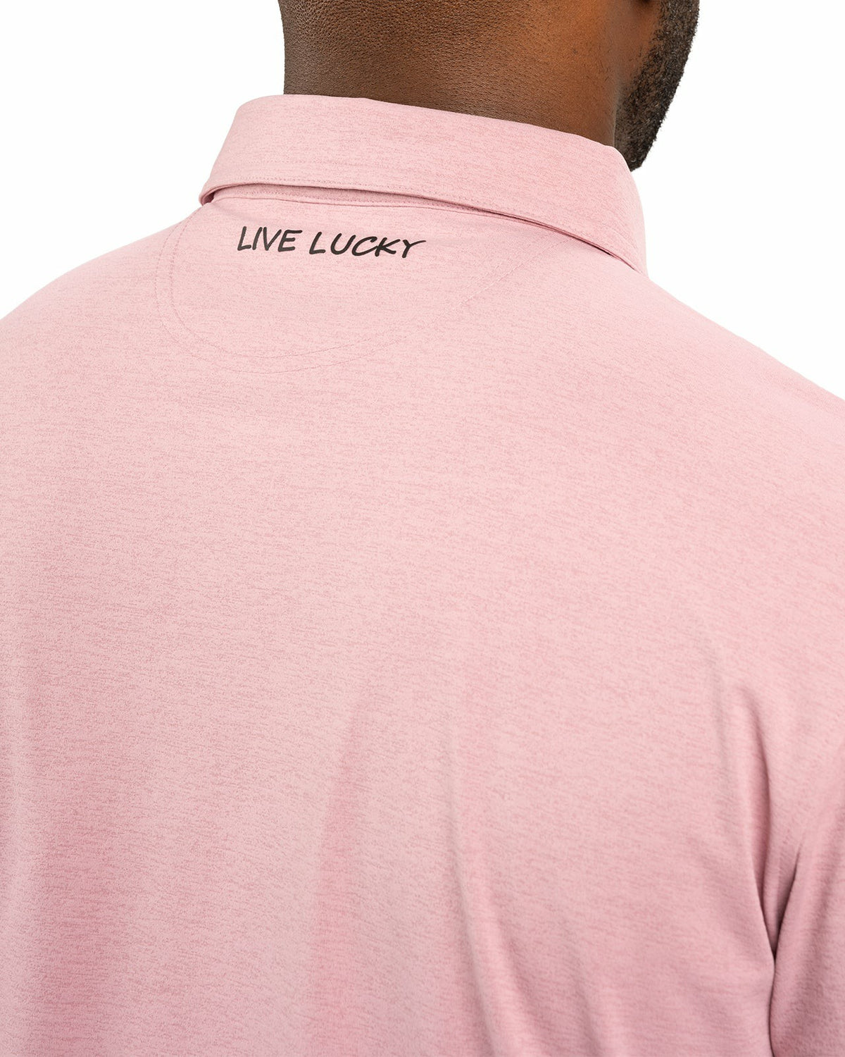 Black Clover Solid Pink Soft Polo for Golf or Business
