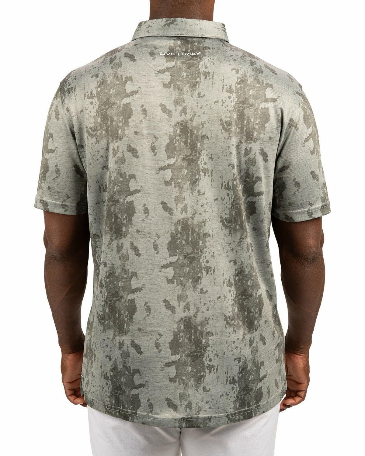 Black Clover Stylish Tone-on-Tone Sage Green Polo, Perfect for On the Course or On the Town