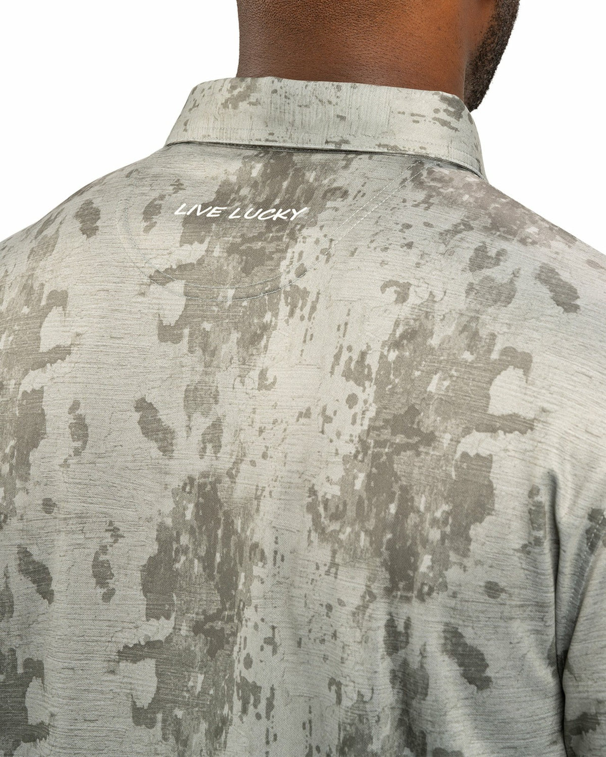Black Clover Stylish Tone-on-Tone Sage Green Polo, Perfect for On the Course or On the Town