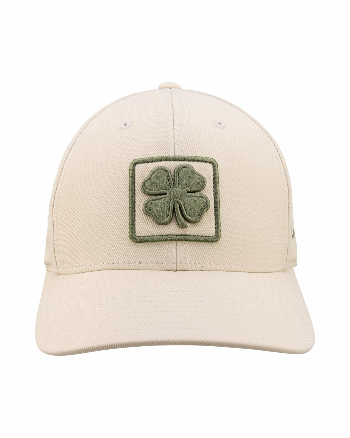 Black Clover Unisex Adjustable Cream Snapback Hat with Embroidered Clover Logo