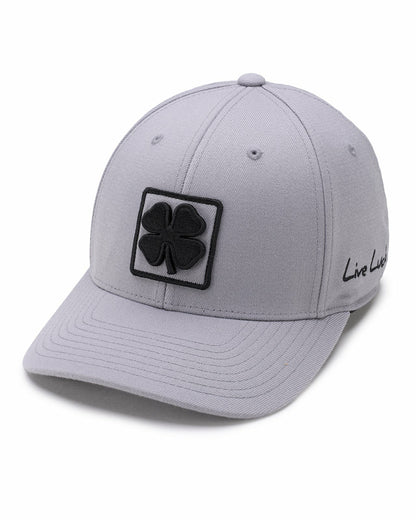 Black Clover Unisex Adjustable Grey Snapback Hat with Embroidered Clover Logo