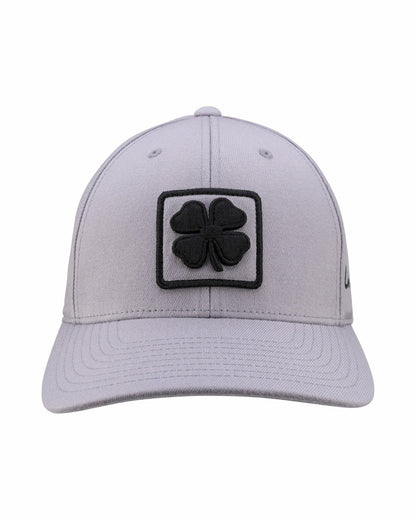 Black Clover Unisex Adjustable Grey Snapback Hat with Embroidered Clover Logo