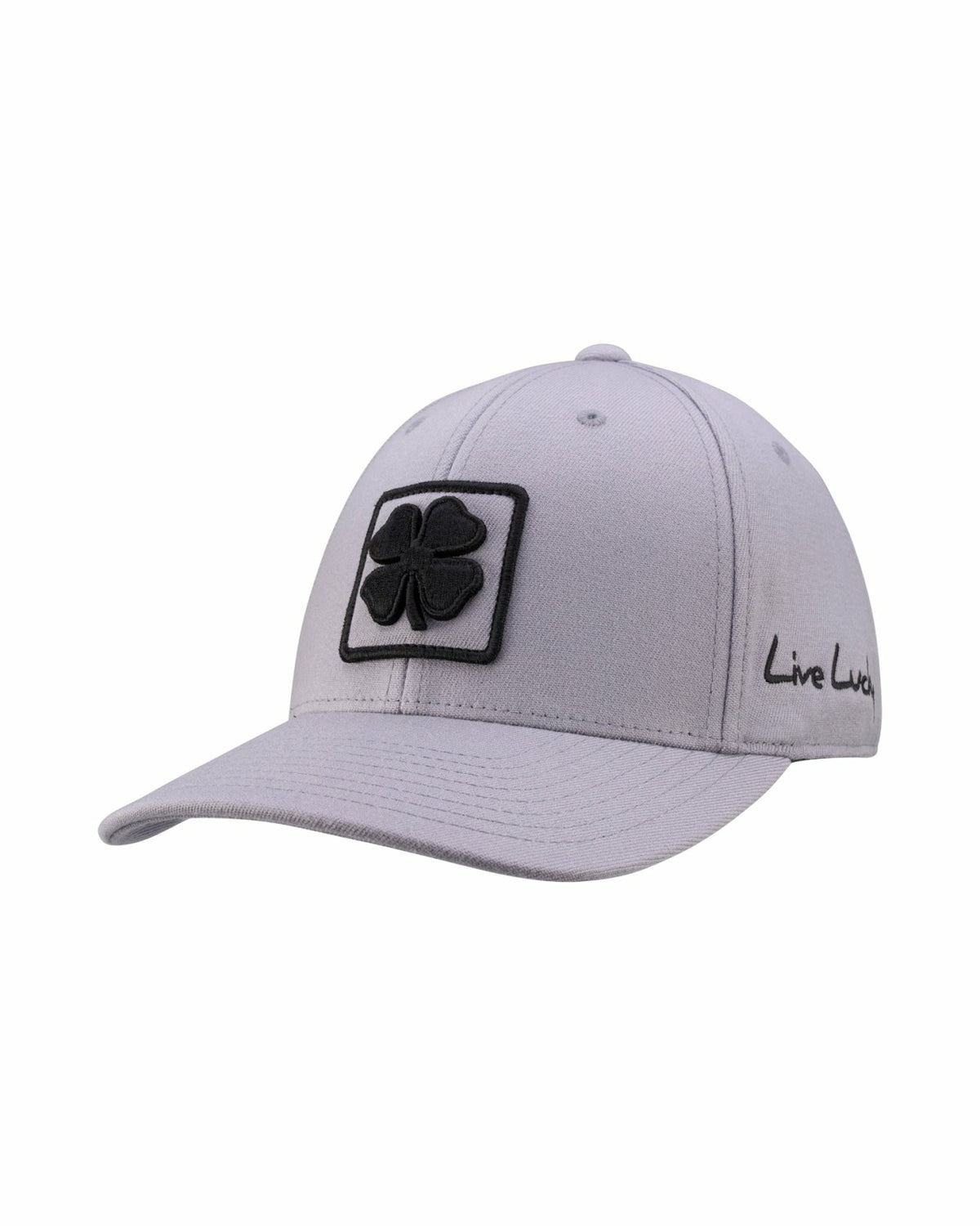 Black Clover Unisex Adjustable Grey Snapback Hat with Embroidered Clover Logo