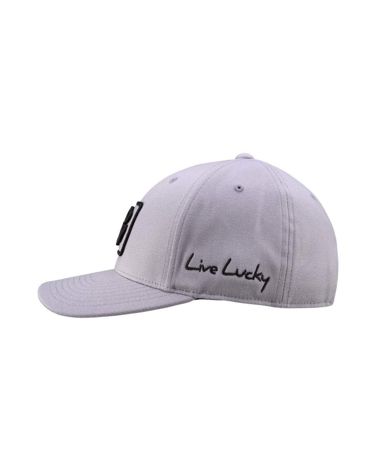 Black Clover Unisex Adjustable Grey Snapback Hat with Embroidered Clover Logo