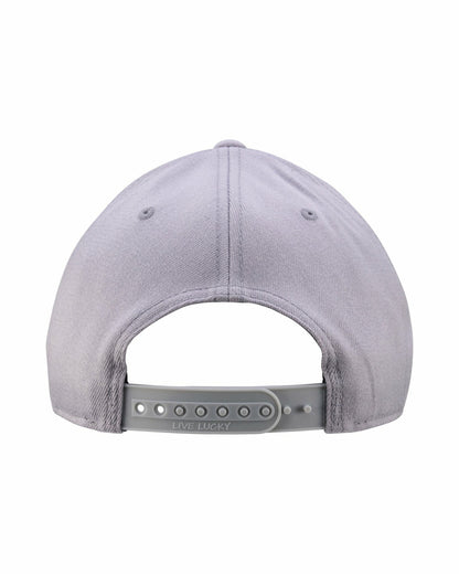 Black Clover Unisex Adjustable Grey Snapback Hat with Embroidered Clover Logo
