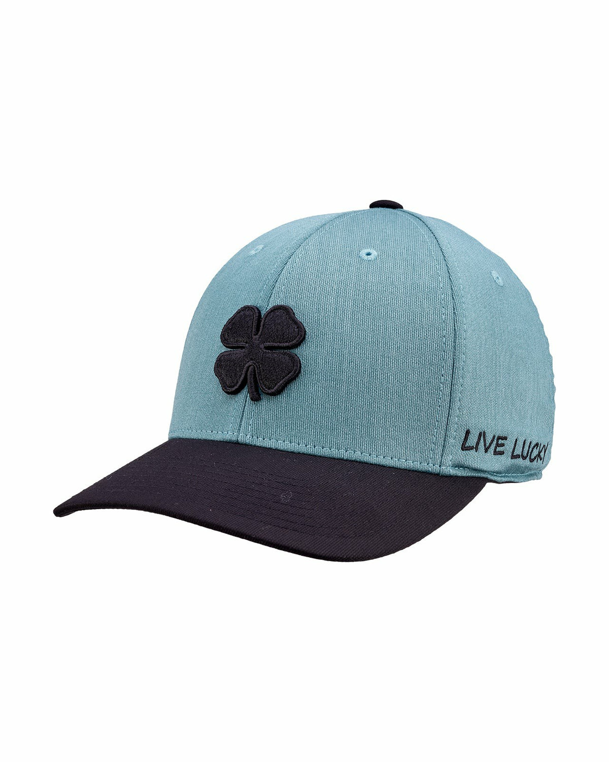 Black Clover Unisex Adjustable Teal and Black Hat for Golf and Lifestyle