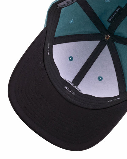 Black Clover Unisex Adjustable Teal and Black Hat for Golf and Lifestyle