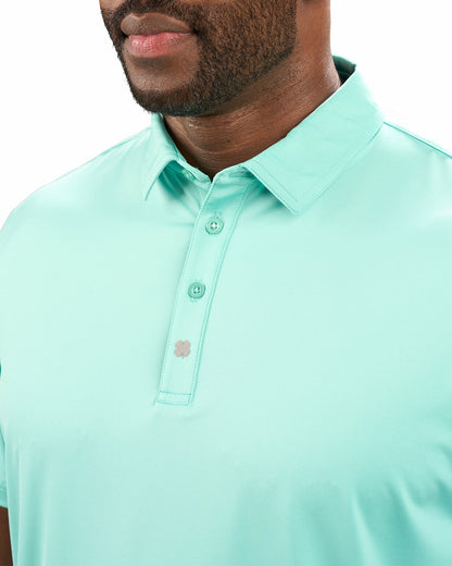 Black Clover Men's Versatile Green Soft Stretch Polo