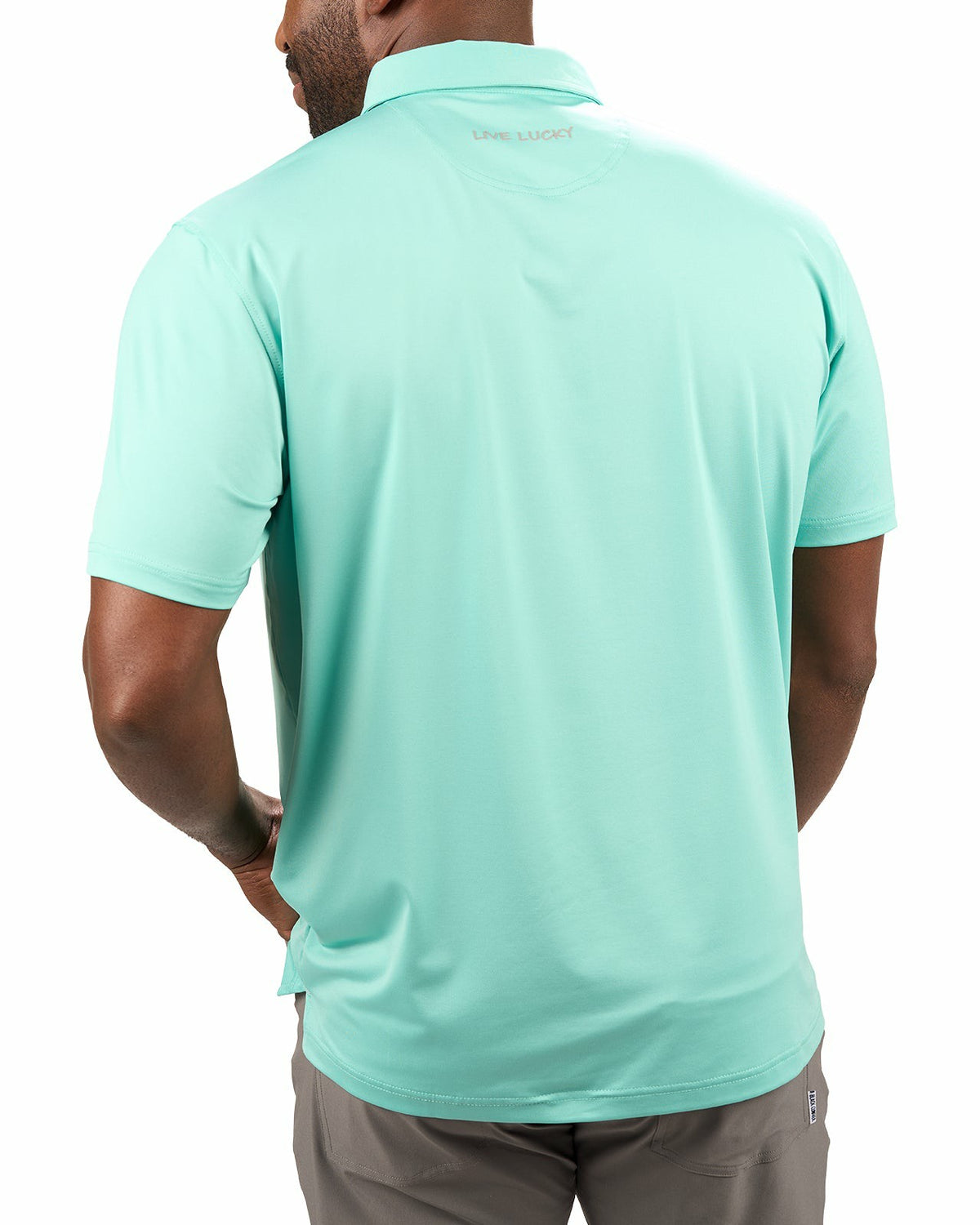 Black Clover Men's Versatile Green Soft Stretch Polo