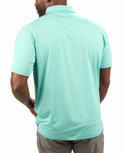 Black Clover Men's Versatile Green Soft Stretch Polo