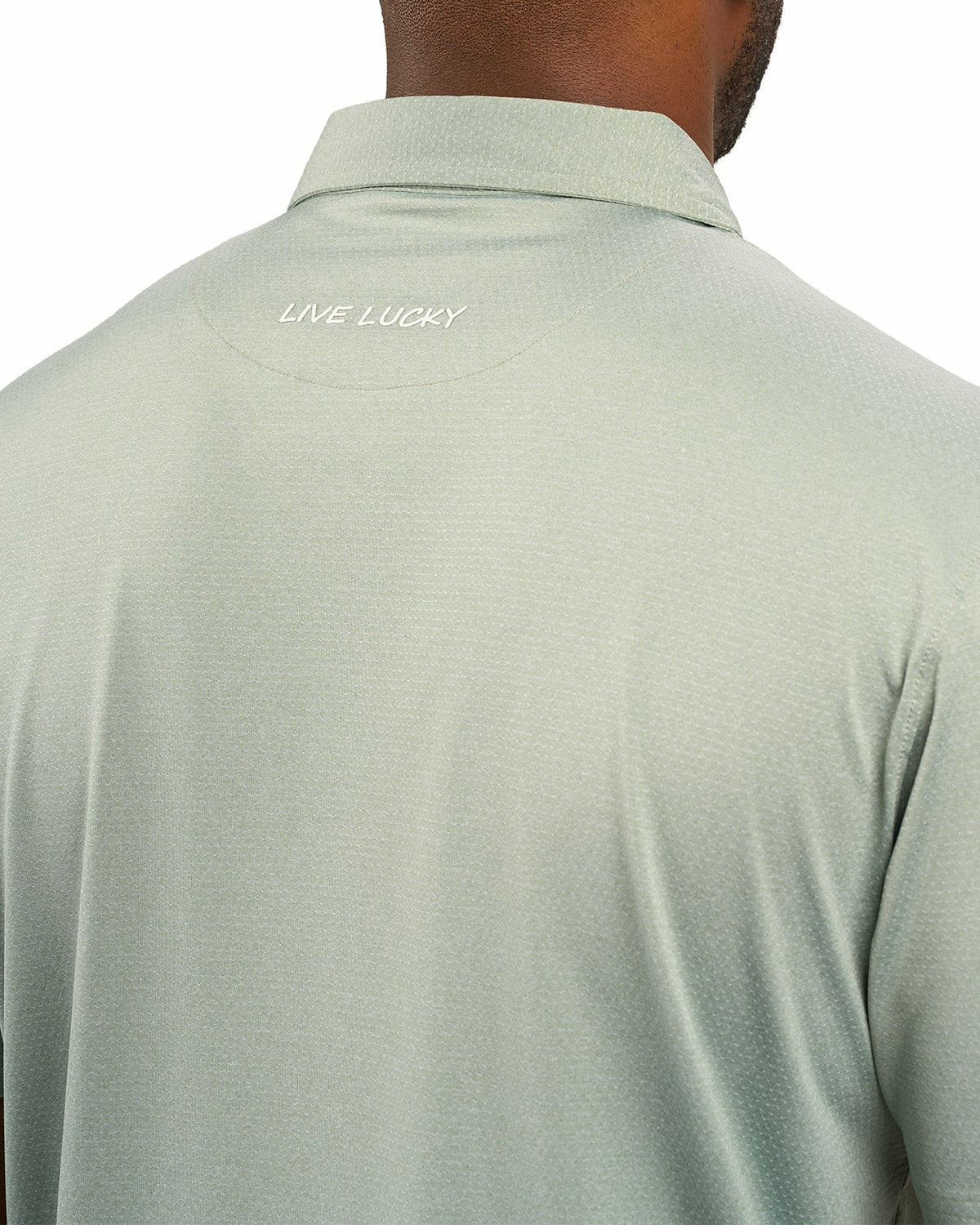 Black Clover Men's Versatile Green Solid UV Resistant Polo