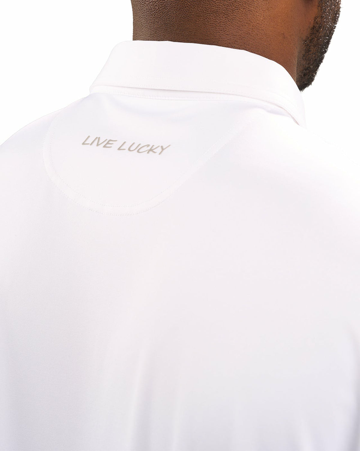Black Clover Men's Versatile White Soft Stretch Polo