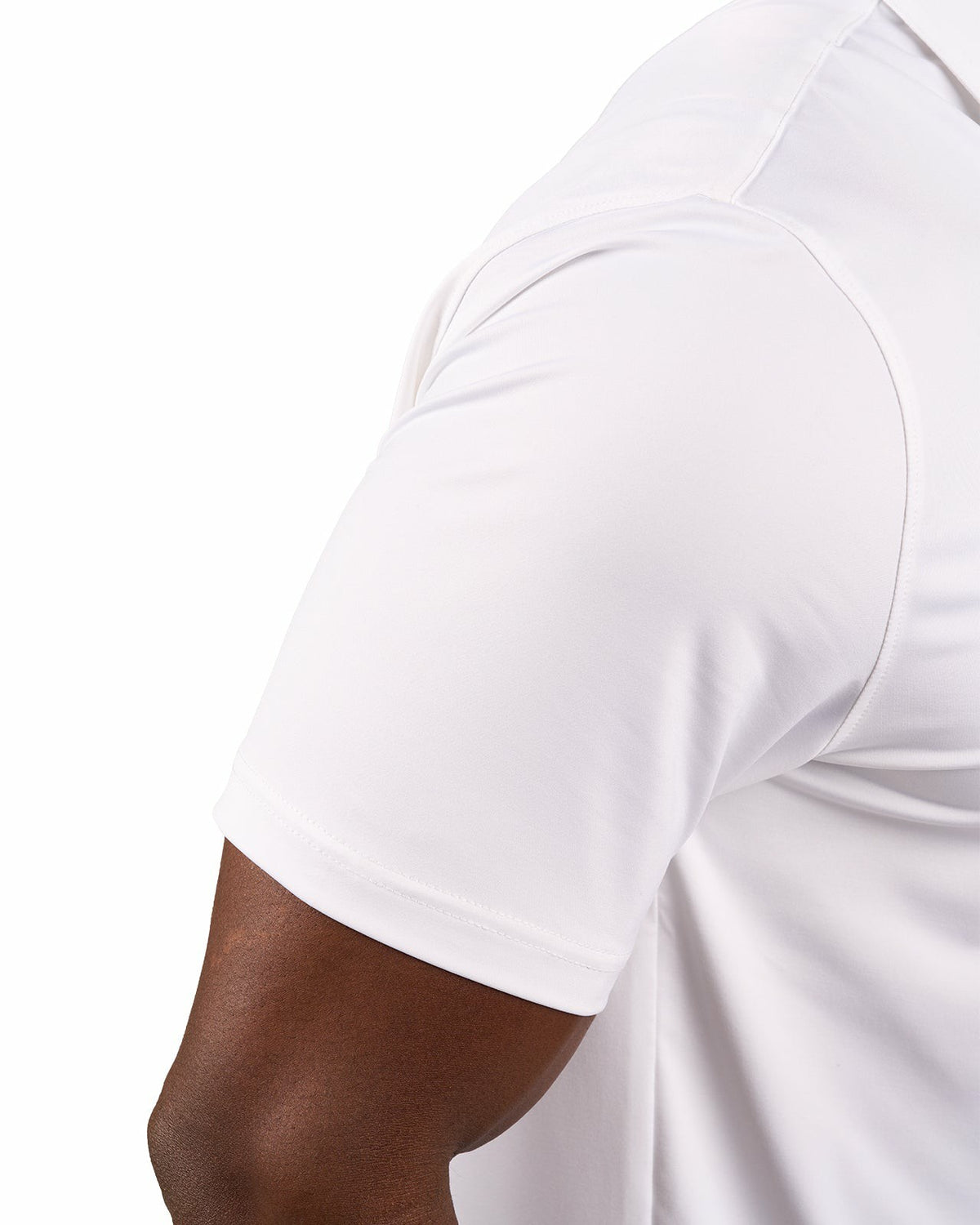 Black Clover Men's Versatile White Soft Stretch Polo