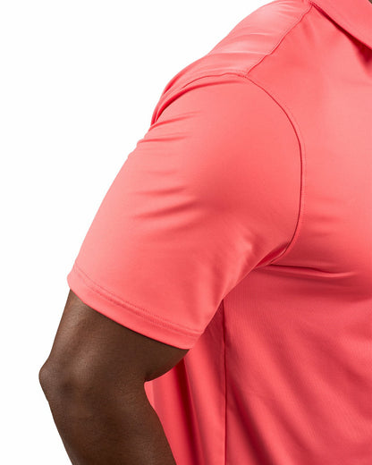 Black Clover Men's Versatile Sunset Orange Soft Stretch Polo