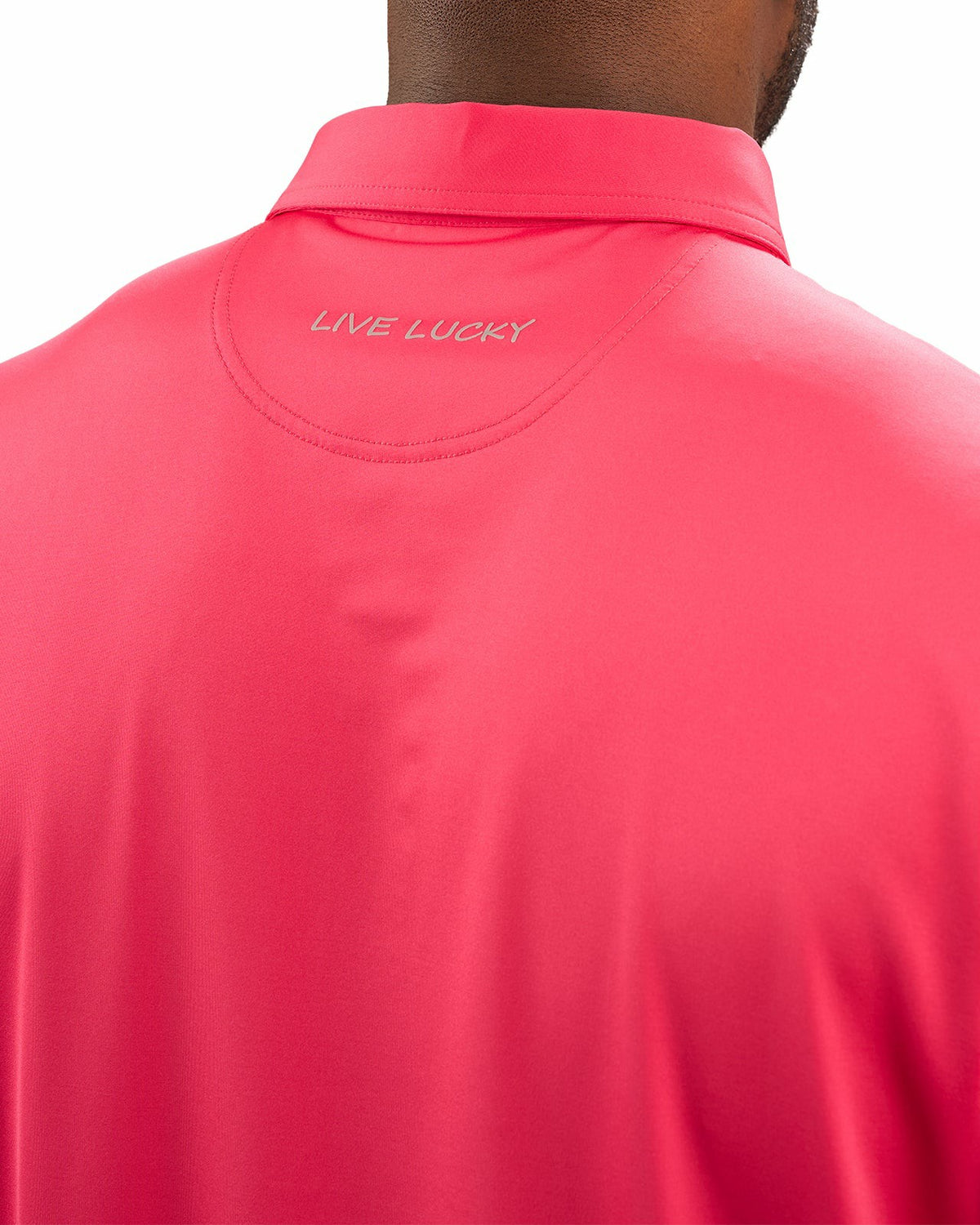 Black Clover Men's Versatile Pink Soft Stretch Polo